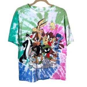 Looney Tunes Tye-Dye Graphic Tee Size Medium